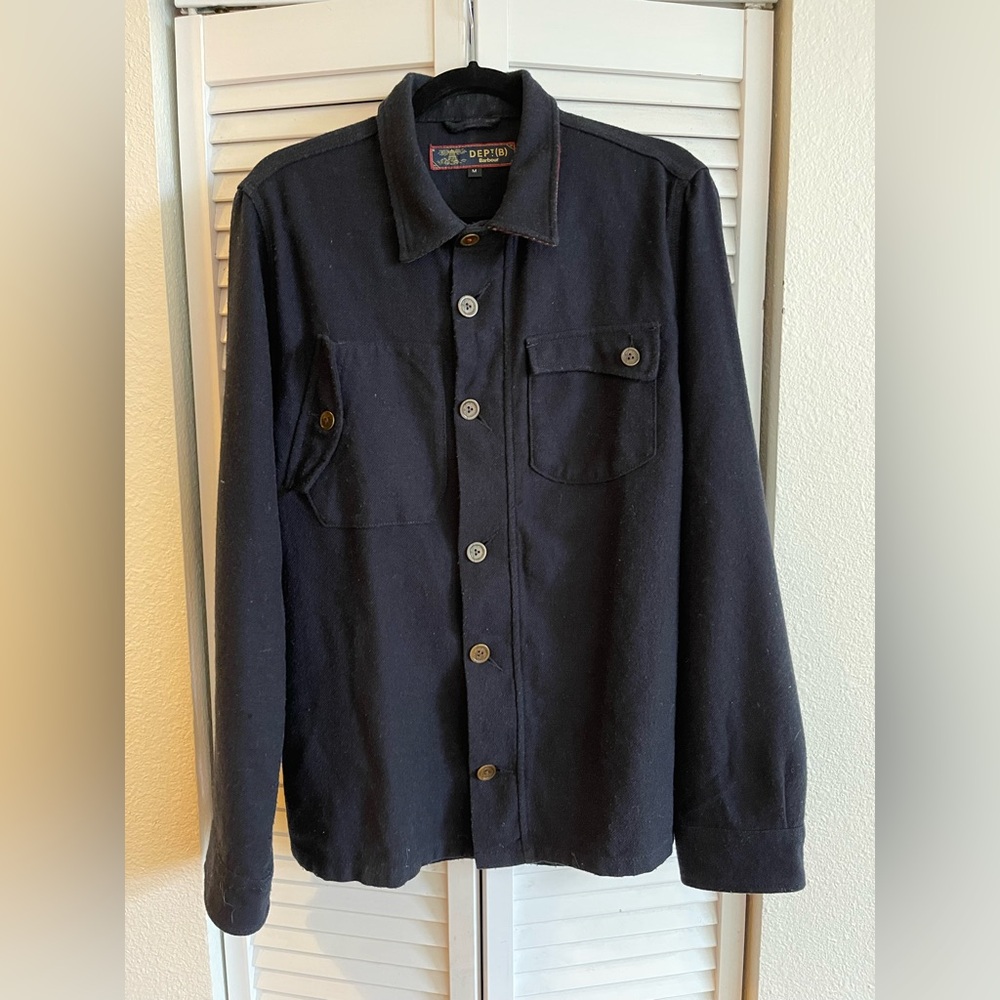 Barbour Dark Blue Shirt Jacket